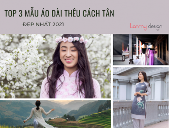 Top 3 mẫu áo dài thêu cách tân mới mẻ, hiện đại và sang trọng nhất 2021