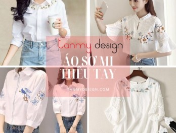 5 Mẫu Áo Sơ Mi Thêu Hoa Đẹp Dịu Dàng Cho Nàng