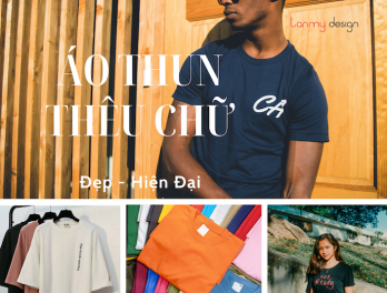 Áo thun thêu chữ - sự thăng tiến của thời trang