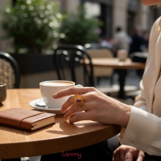 CHRYSANTH ring - r.spinel