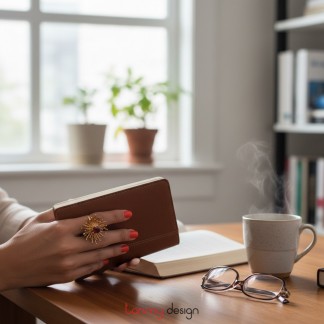 Nhẫn CHRYSANTH đá r.spinel