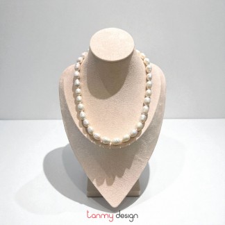 Vòng cổ ngọc trai baroque 11mm