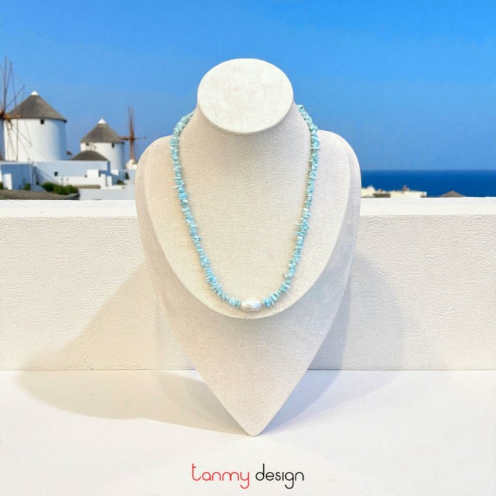Larima and pearl Necklace