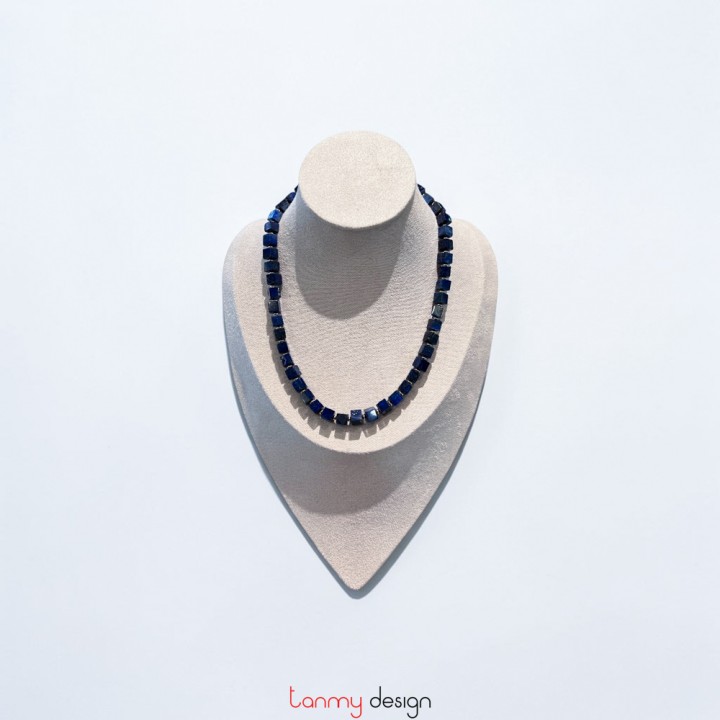 Cube Lazurite Necklace