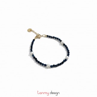 Vòng tay đá Bellie và ngọc trai ( các màu )