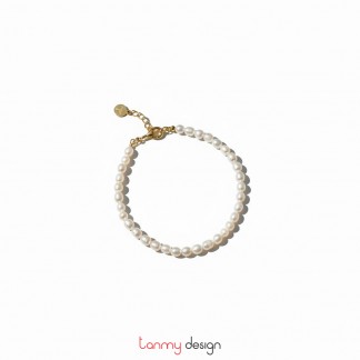 Vòng tay ngọc trai tròn 5mm