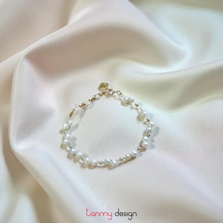5mm round ball pearl Bracelet