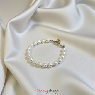 7mm oval pearl Bracelet