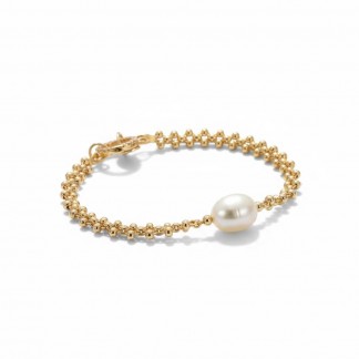Pearl and bead bracelet
