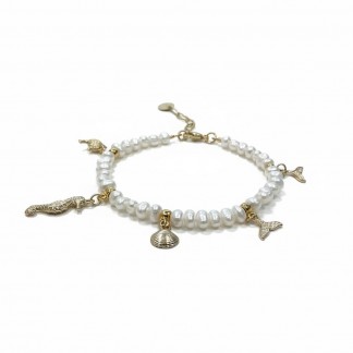 Vòng tay charm ngọc trai