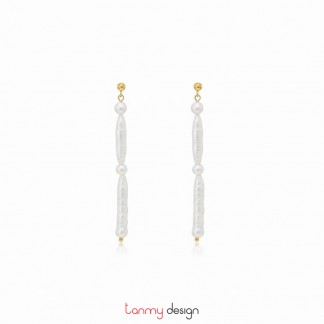 Hoa tai ngọc trai dài 14