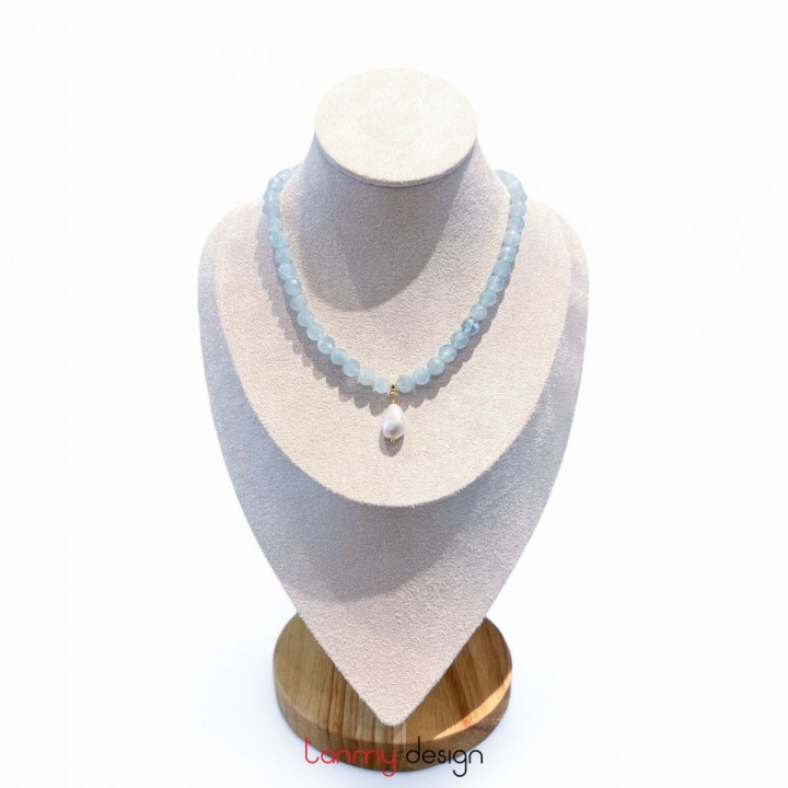 Ames Aquamarine Necklace