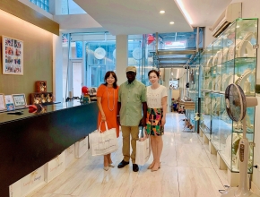 MINISTER OF FOREIGN AFFAIR OF IVORY COAST VISITED TANMY DESIGN ON JUN 21, 2019