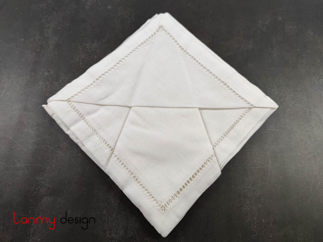 Napkin set - French jour embroidery