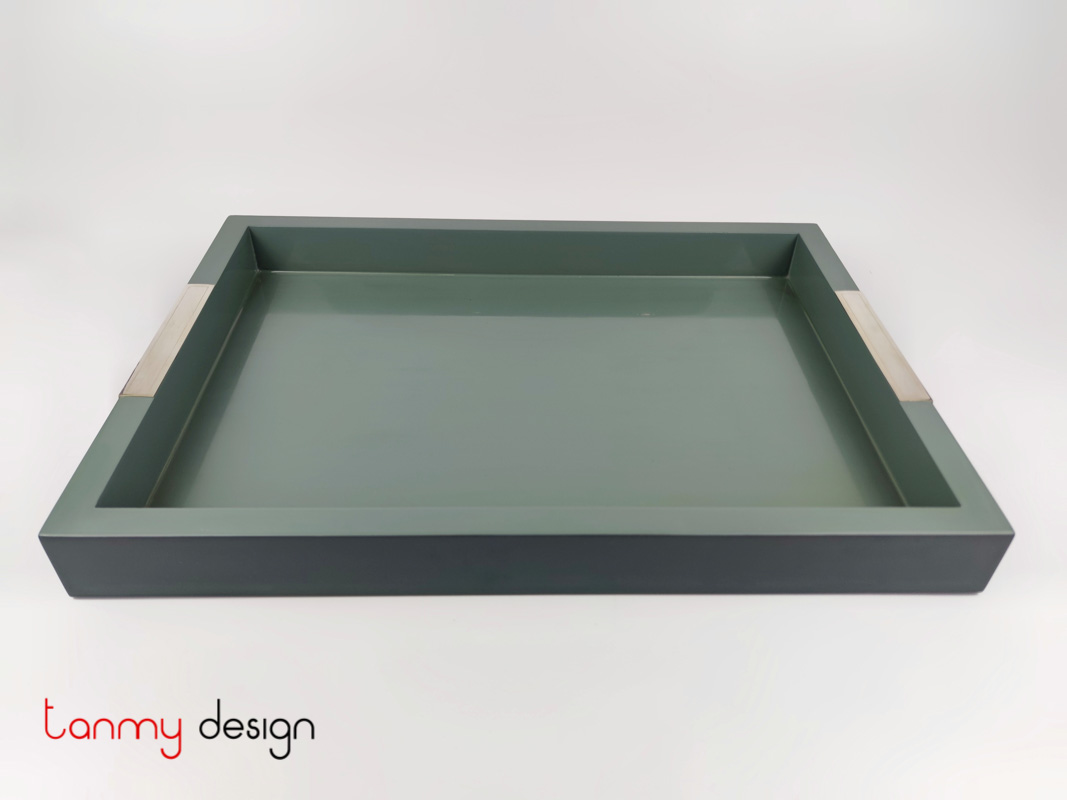 Plain rectangular lacquer tray  32*45cm