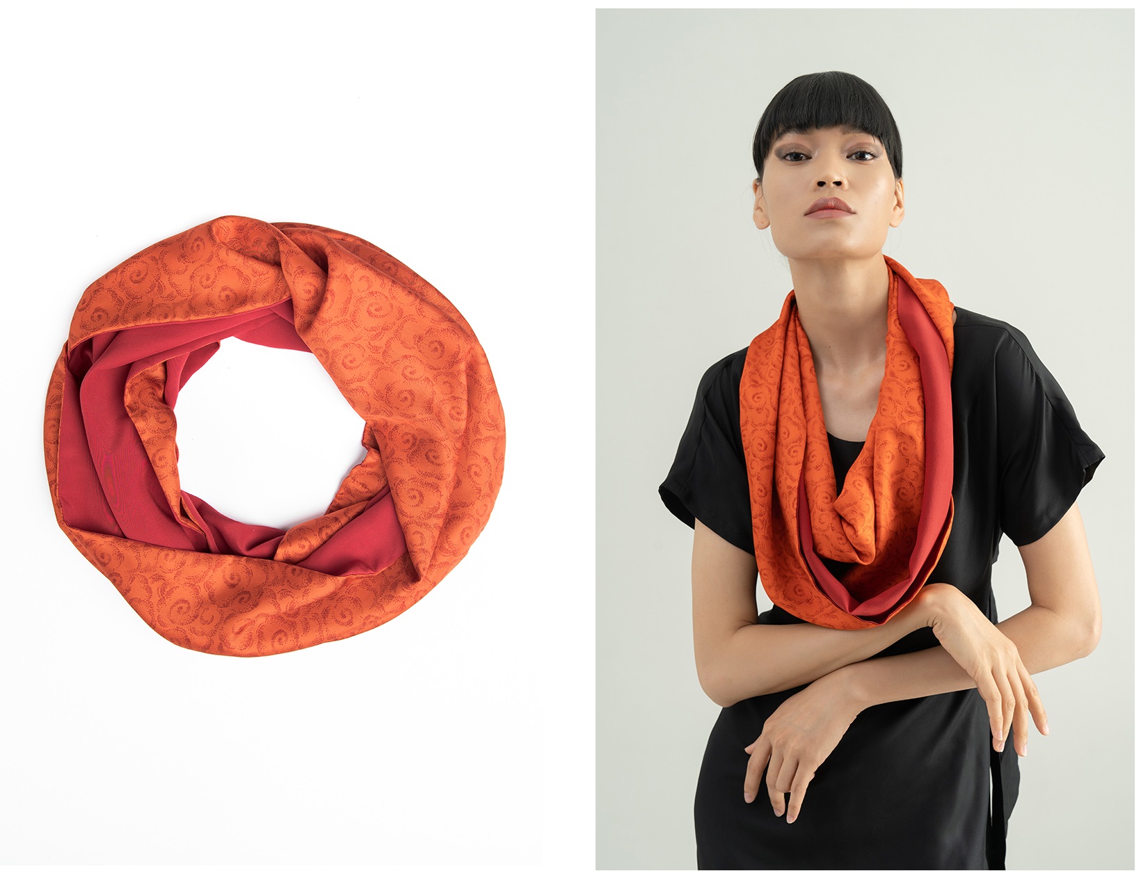 Silk scarf LOUISA - Yun