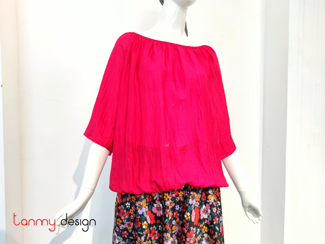 Cherry silk shirt - MYAN