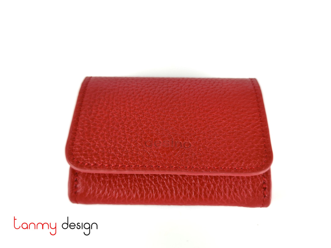 Red name card bifold accessories